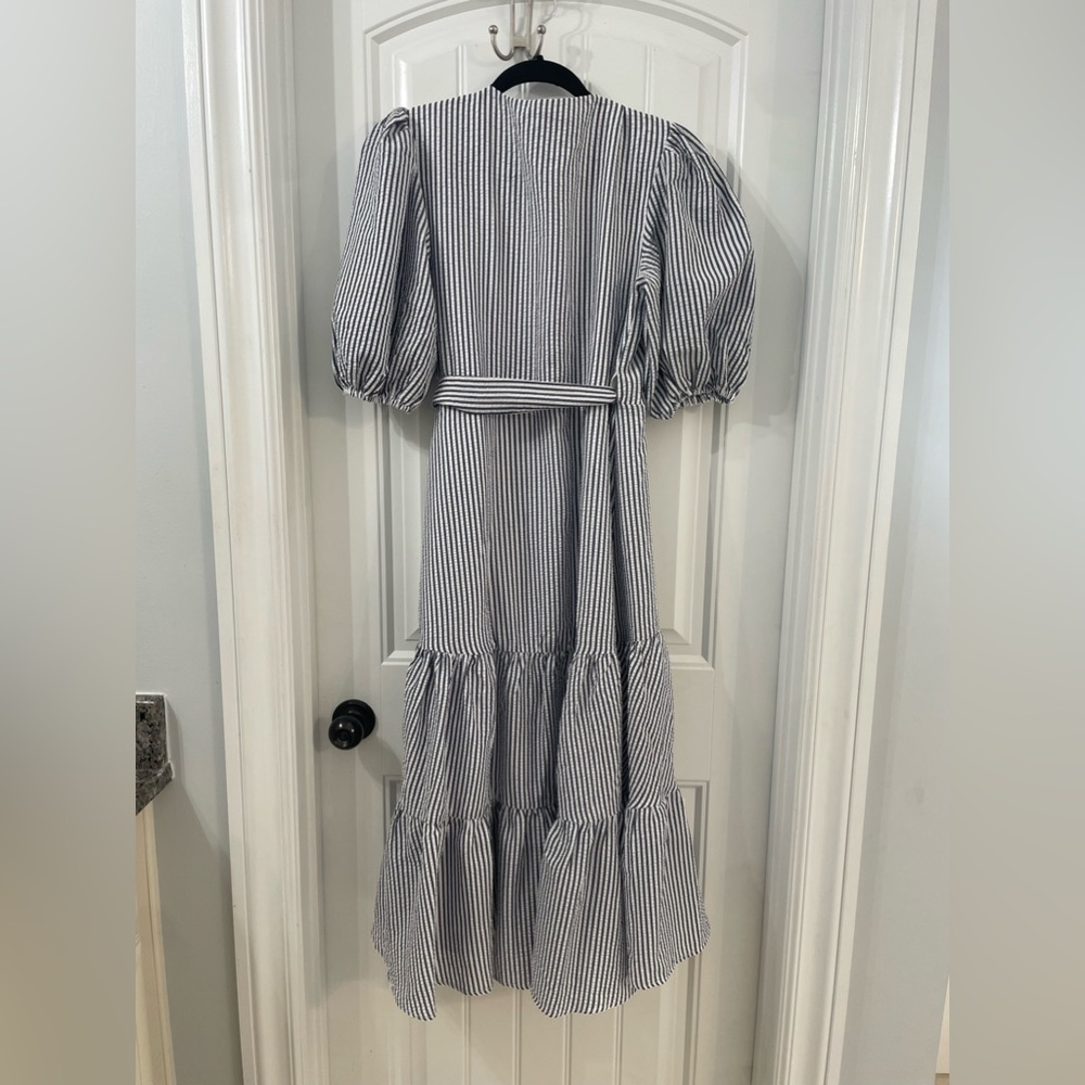 Hutch Seersucker Midi Dress - Picture 6 of 6